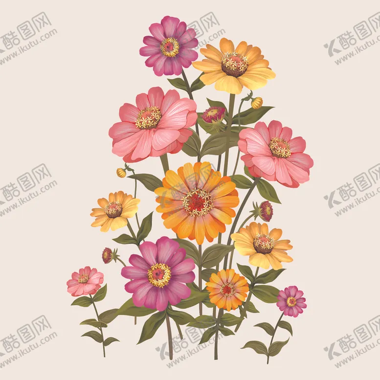 编号：64204406240141224641【酷图网】源文件下载-野菊花小雏菊Daisy鲜花花朵