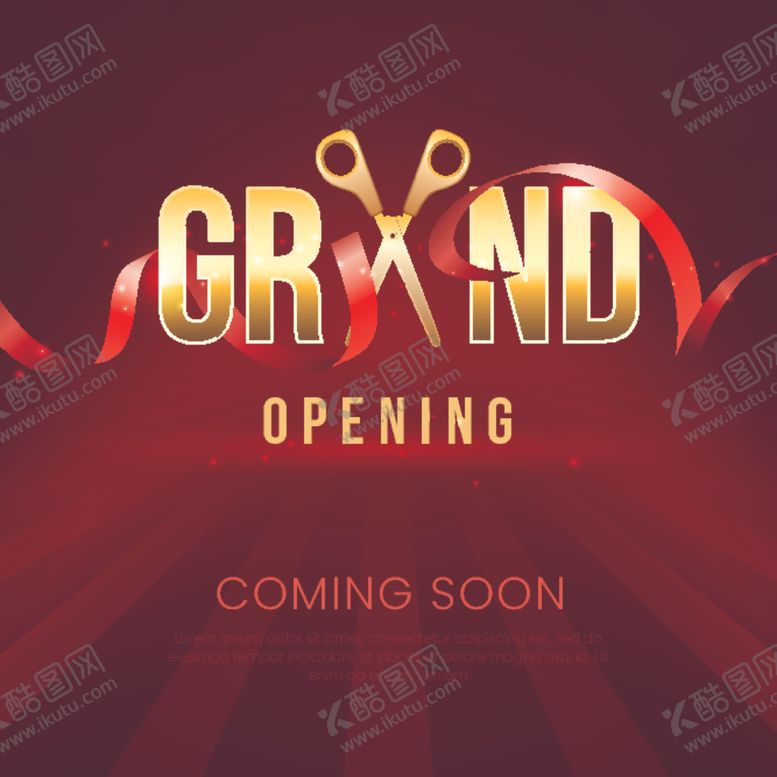 编号：32703810131331358100【酷图网】源文件下载-现实主义风格的盛大开幕背景