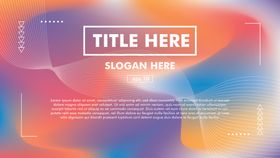 多彩渐变背景模板