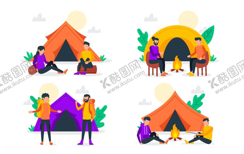 编号：46314010030530113617【酷图网】源文件下载-露营