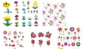 矢量卡通花