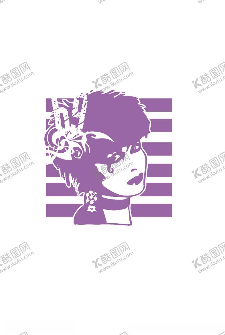 编号：51708606250419076327【酷图网】源文件下载-女装人物印花