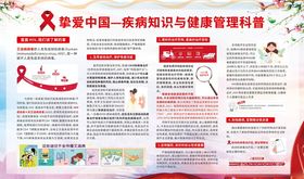 艾滋病红色展板健康宣传