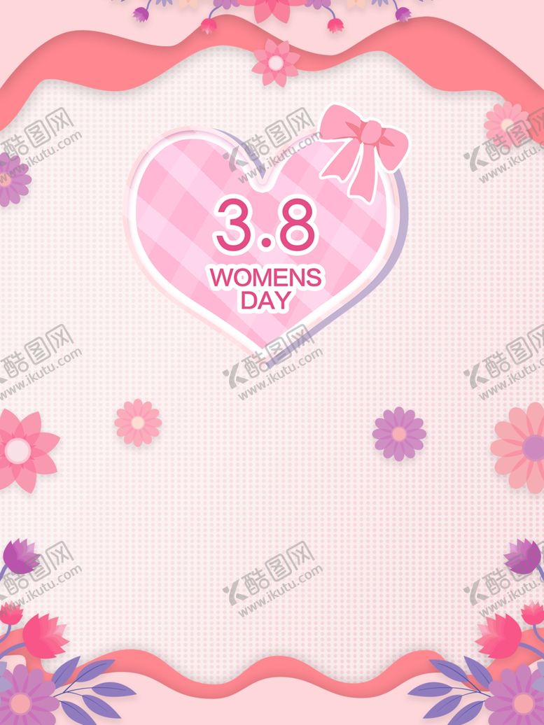 编号：24403710021748338407【酷图网】源文件下载-38妇女节背景
