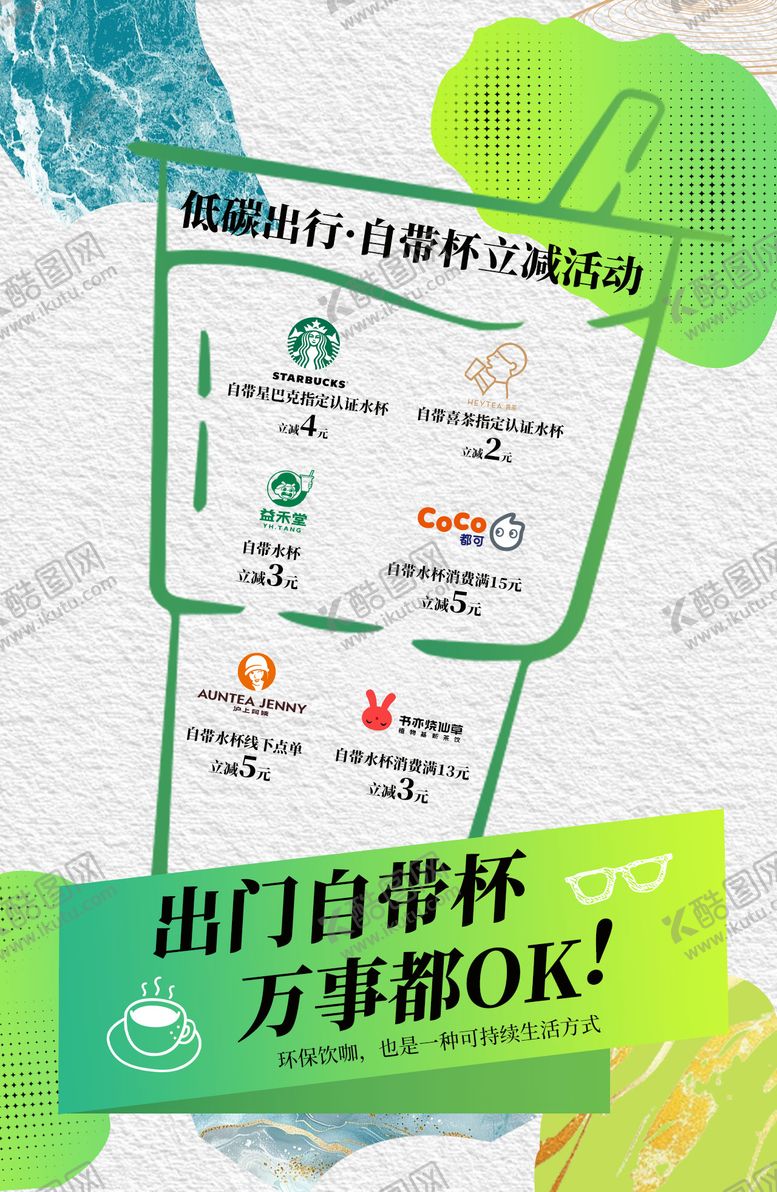 编号：80567403111745016210【酷图网】源文件下载-低碳出行海报