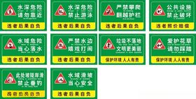警示牌
