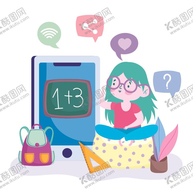 编号：37246309291906026161【酷图网】源文件下载-手绘可爱女生