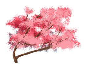 樱花装饰素材