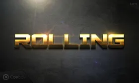 3D特效字体金属质感ps炫彩电影