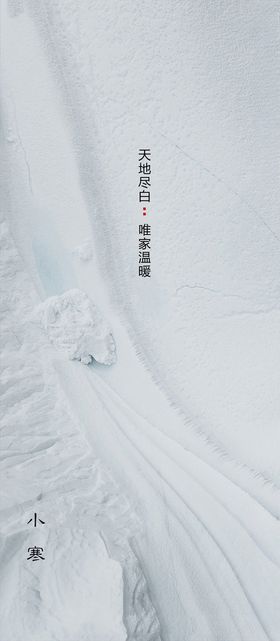 地产小寒节气海报大