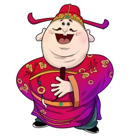 新年财神拜年PNG素材