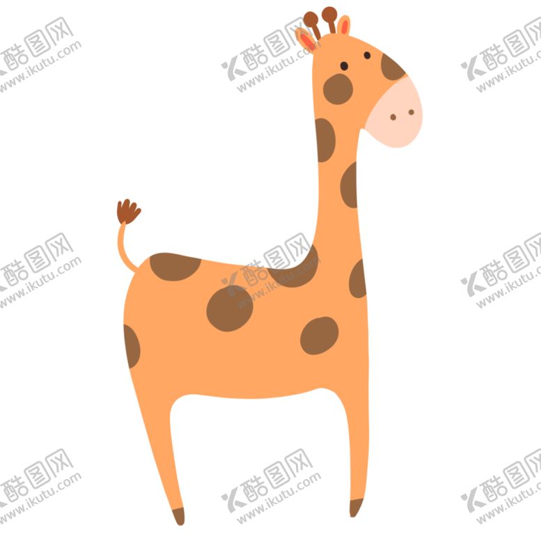 编号：34142210210739109999【酷图网】源文件下载-卡通长颈鹿