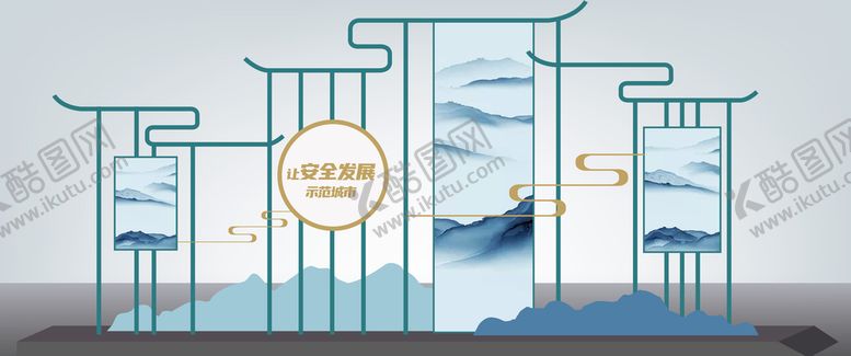 编号：71067310151953432559【酷图网】源文件下载-中式小景观