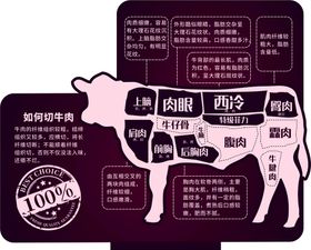 牛肉分割部位图