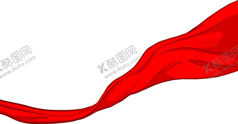 编号：20262009210033255758【酷图网】源文件下载-手绘红绸带