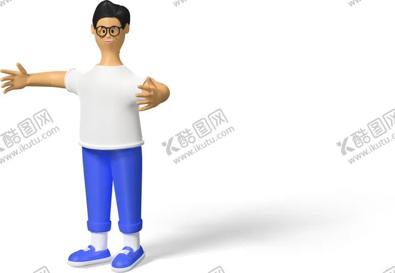 编号：63229301260441328535【酷图网】源文件下载-做运动的上班族职员男孩