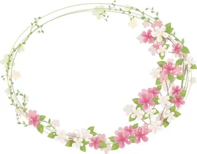 边框花环帽子绿色花环广告设计