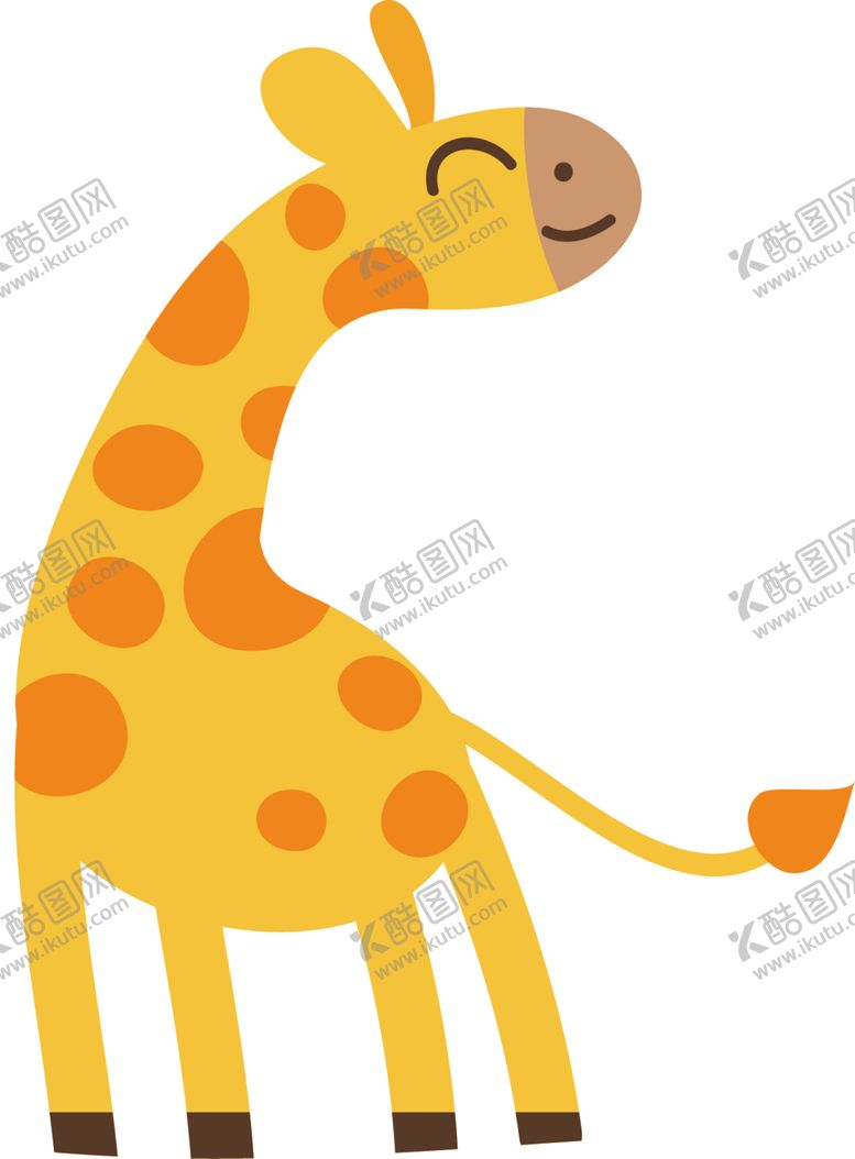 编号：13561605080359442519【酷图网】源文件下载-卡通长颈鹿