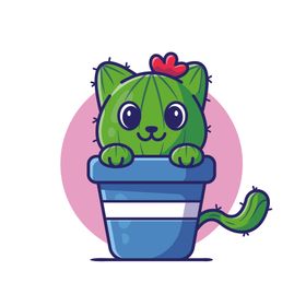 卡通动物狗狗猫猫熊猫