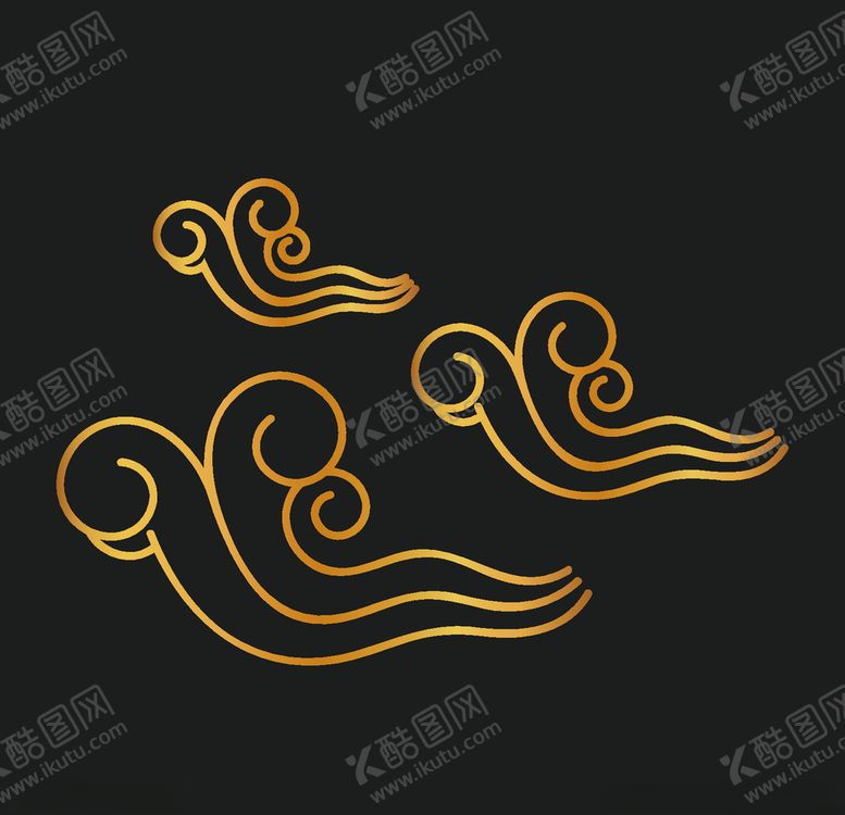 编号：81963909221212314083【酷图网】源文件下载-矢量云纹古典祥云