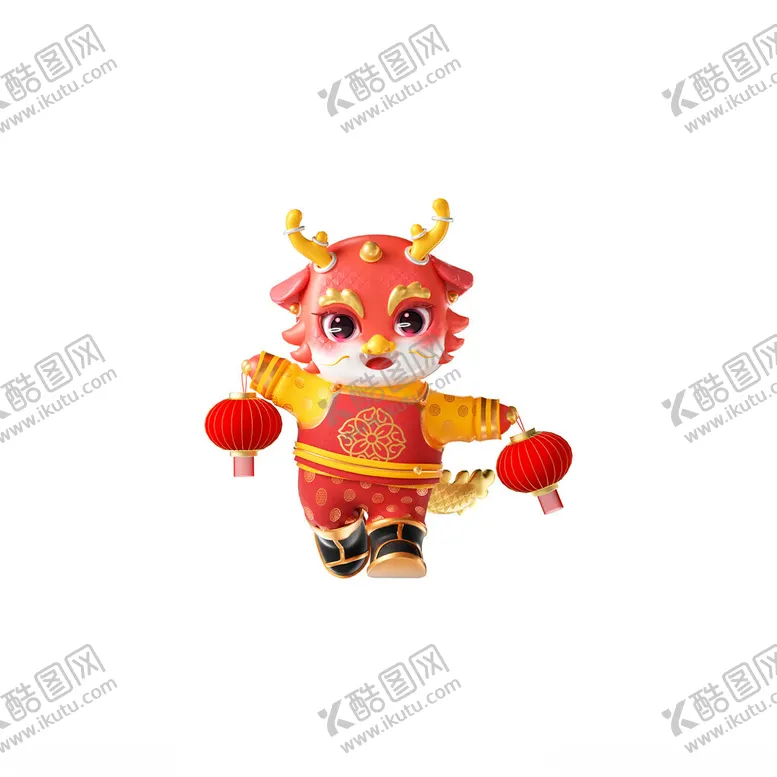 编号：91484312152126224156【酷图网】源文件下载-龙年IP新年元素
