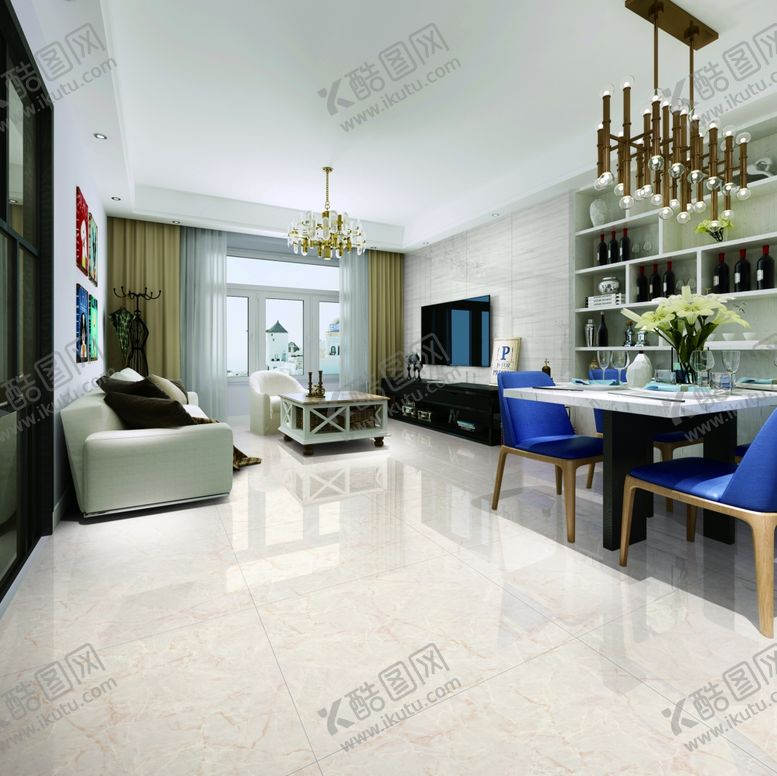 编号：42618409160921455725【酷图网】源文件下载-样板间陶瓷高清大图瓷砖铺