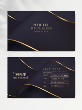 名片模版企业设计板电子高端