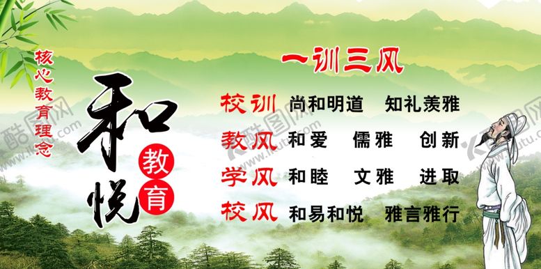 编号：71594309270212453372【酷图网】源文件下载-一训三风