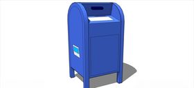收信箱邮箱邮筒室外模型S
