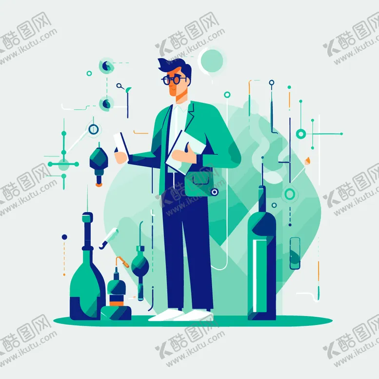 编号：07831610051526156279【酷图网】源文件下载-矢量插画医生