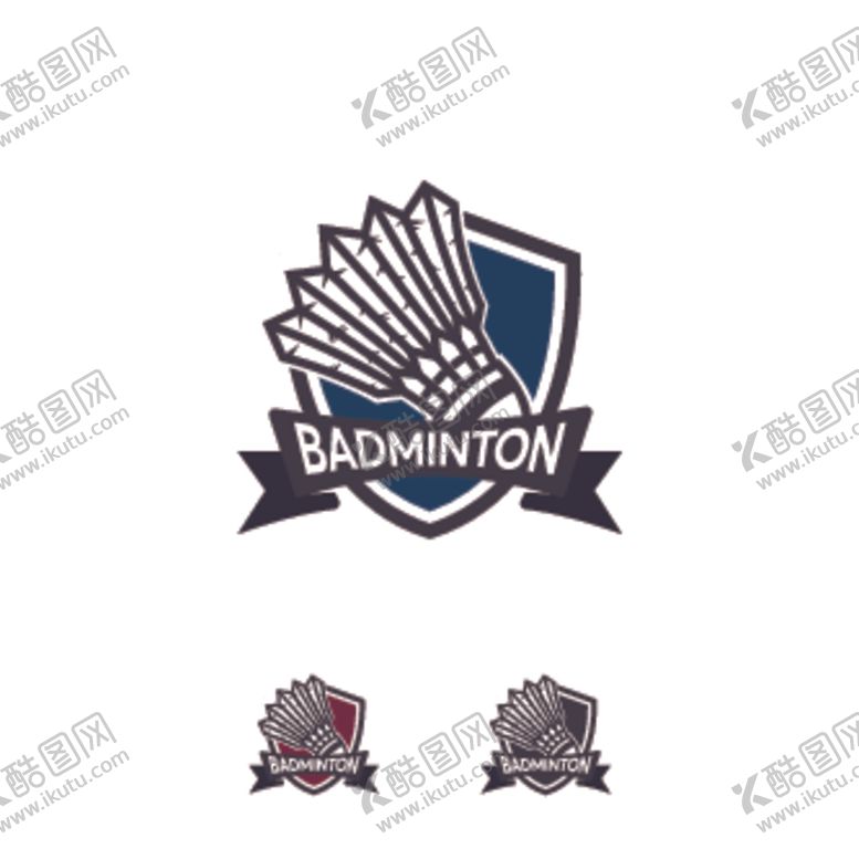 编号：11199809241738276125【酷图网】源文件下载-羽毛球俱乐部会徽标志设计