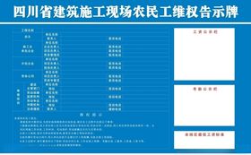 农民工维权告示牌