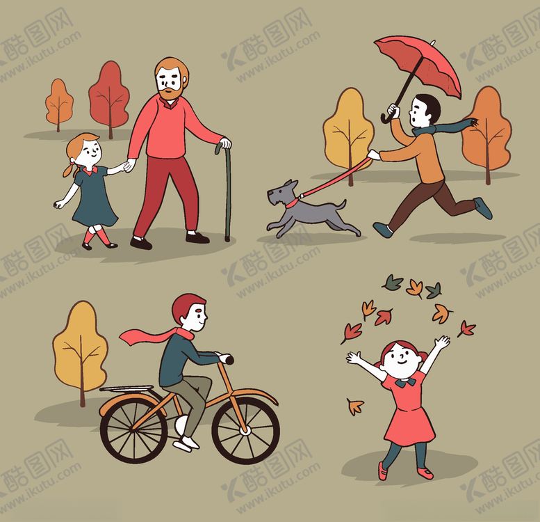 编号：41895303291722565234【酷图网】源文件下载-穿秋装的人