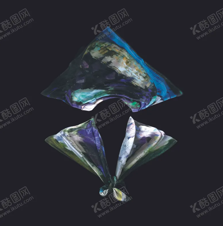 编号：93608701250732478940【酷图网】源文件下载-扎染水彩围巾