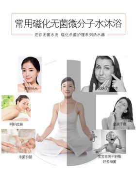 无菌微分子沐浴宣传展板