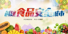 创建食品安全城市宣传图