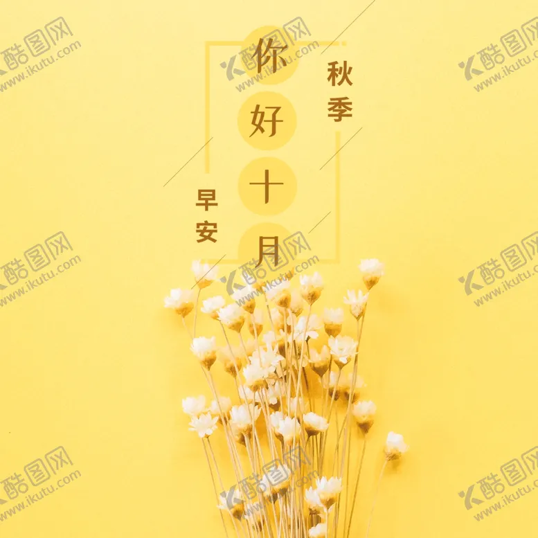 编号：61138205160935365619【酷图网】源文件下载-十月你好