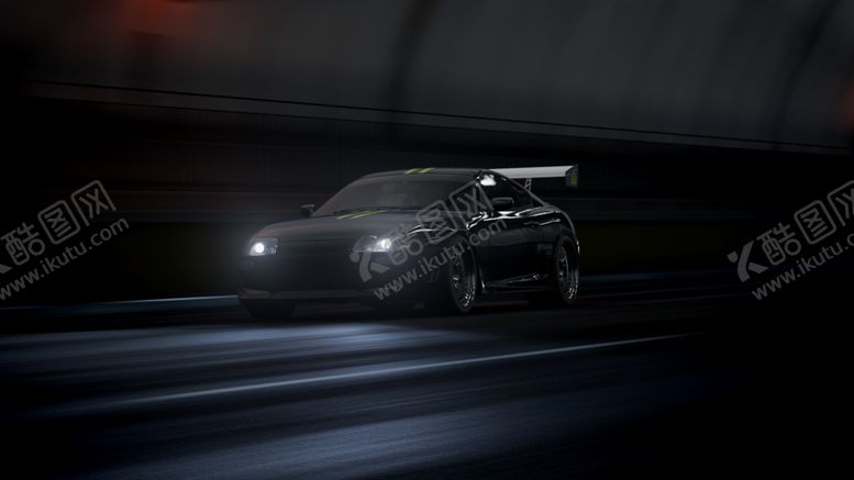 编号：96911209271344252964【酷图网】源文件下载-黑色汽车跑车背景