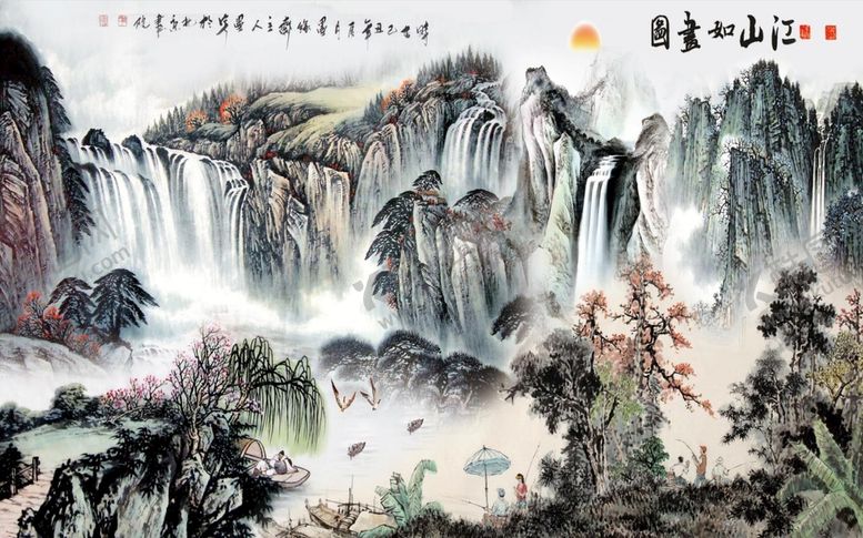 编号：22194811021902182833【酷图网】源文件下载-江山如画