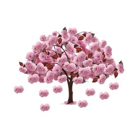 花卉手绘梅朵背景浪漫