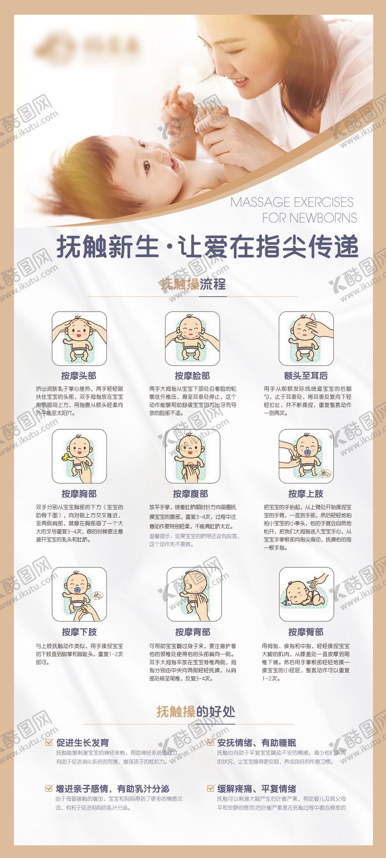 编号：93315302271047592672【酷图网】源文件下载-月子中心抚触操展架