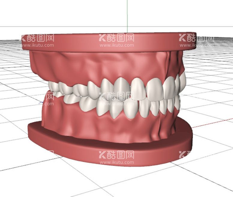 编号：50742609150055323576【酷图网】源文件下载-C4D模型假牙带动画