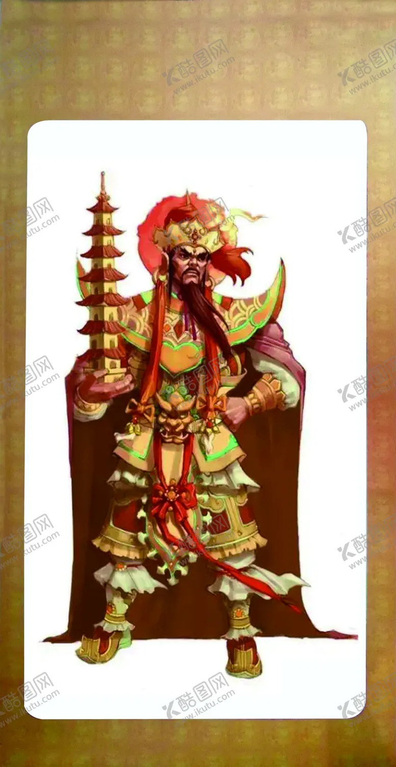 编号：87072702150151138238【酷图网】源文件下载-托塔李天王神像