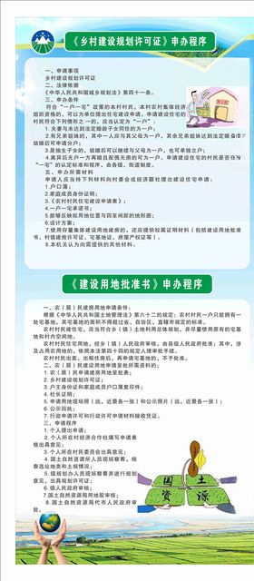 国土自然资源局展架
