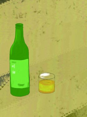 瓶子啤酒啤酒瓶子杯子