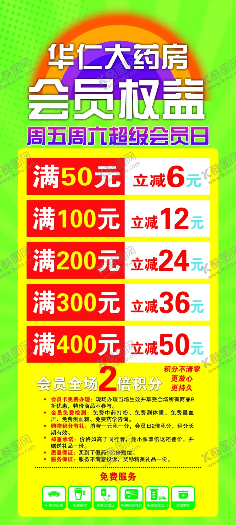 编号：27369202171212497691【酷图网】源文件下载-大药房会员权益