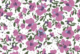 紫色小碎花