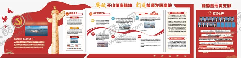 编号：28057903031710108925【酷图网】源文件下载-党建基地文化墙