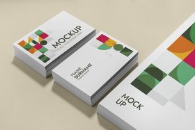 名片样机贴图贴图便签mockups
