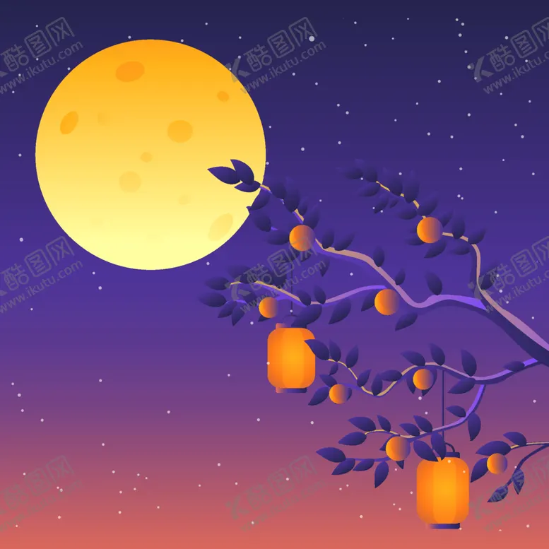 编号：45178712082228014878【酷图网】源文件下载-秋天古风夜晚背景